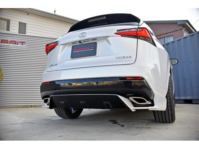 NX NX200t Fスポーツ 3眼LEDヘッドライト 電動ムーンルーフ パワーバックドア 赤革シート ESPRITフルエアロ ローダウン 22インチAW カラードフェンダー 純正ナビフルセグTV Bluetooth バックカメラ(29枚目)