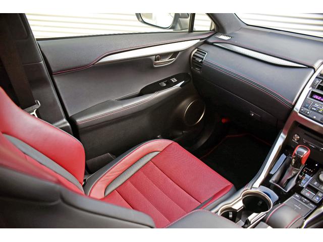 NX NX200t Fスポーツ 3眼LEDヘッドライト 電動ムーンルーフ パワーバックドア 赤革シート ESPRITフルエアロ ローダウン 22インチAW カラードフェンダー 純正ナビフルセグTV Bluetooth バックカメラ(33枚目)