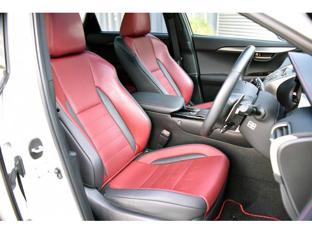 NX NX200t Fスポーツ 3眼LEDヘッドライト 電動ムーンルーフ パワーバックドア 赤革シート ESPRITフルエアロ ローダウン 22インチAW カラードフェンダー 純正ナビフルセグTV Bluetooth バックカメラ(35枚目)