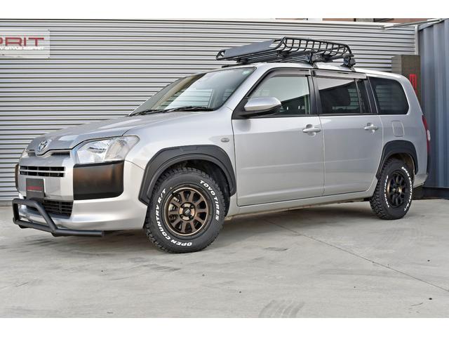 プロボックス ハイブリッドF 衝突被害軽減ブレーキ 全席パワーウインドウ 14インチAW&ホワイトレタータイヤ バンパーガード オーバーフェンダー ルーフラック 純正ナビフルセグTV Bluetooth バックカメラ ETC(4枚目)