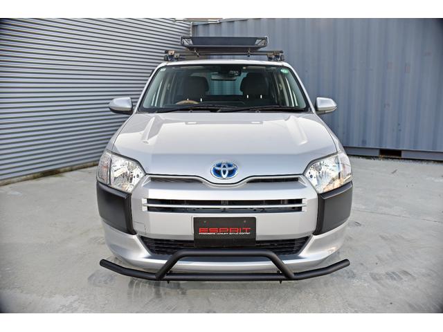 プロボックス ハイブリッドF 衝突被害軽減ブレーキ 全席パワーウインドウ 14インチAW&ホワイトレタータイヤ バンパーガード オーバーフェンダー ルーフラック 純正ナビフルセグTV Bluetooth バックカメラ ETC(9枚目)