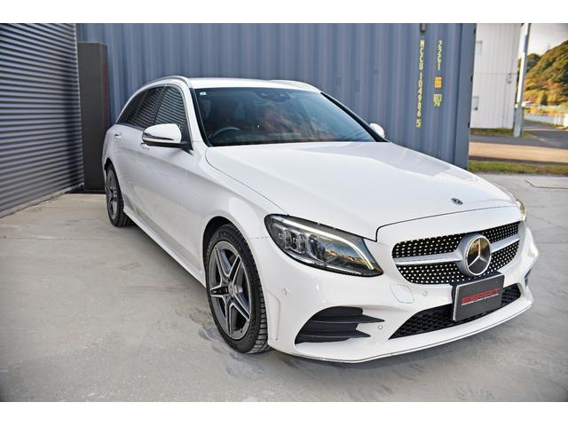 Cクラスステーションワゴン C220d ワゴンアバンギャルド AMGライン 後期モデル Goo保証1年付 レザーエクスクルーシブ 赤革 エアバランスPKG レーダーセーフティ ブルメスターサウンド HUD 純正ナビTV ETC Bluetooth パワーバックドア エアサス(6枚目)