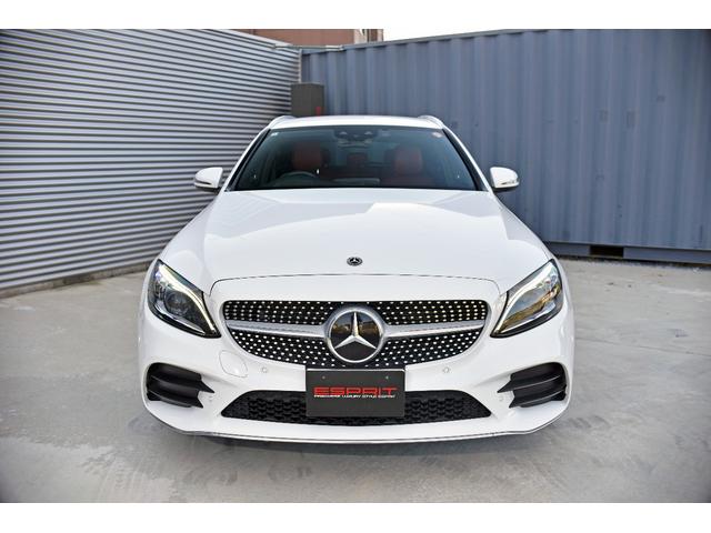 Cクラスステーションワゴン C220d ワゴンアバンギャルド AMGライン 後期モデル Goo保証1年付 レザーエクスクルーシブ 赤革 エアバランスPKG レーダーセーフティ ブルメスターサウンド HUD 純正ナビTV ETC Bluetooth パワーバックドア エアサス(7枚目)