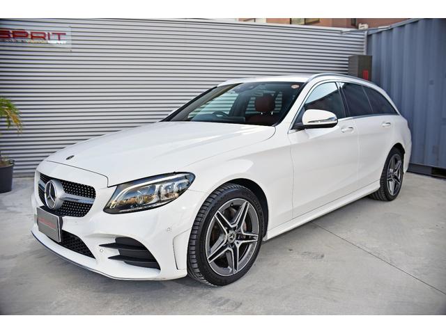 Cクラスステーションワゴン C220d ワゴンアバンギャルド AMGライン 後期モデル Goo保証1年付 レザーエクスクルーシブ 赤革 エアバランスPKG レーダーセーフティ ブルメスターサウンド HUD 純正ナビTV ETC Bluetooth パワーバックドア エアサス(8枚目)