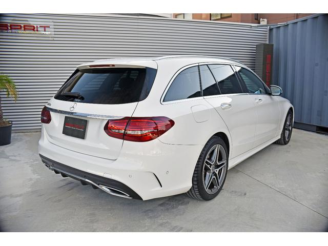 Cクラスステーションワゴン C220d ワゴンアバンギャルド AMGライン 後期モデル Goo保証1年付 レザーエクスクルーシブ 赤革 エアバランスPKG レーダーセーフティ ブルメスターサウンド HUD 純正ナビTV ETC Bluetooth パワーバックドア エアサス(12枚目)