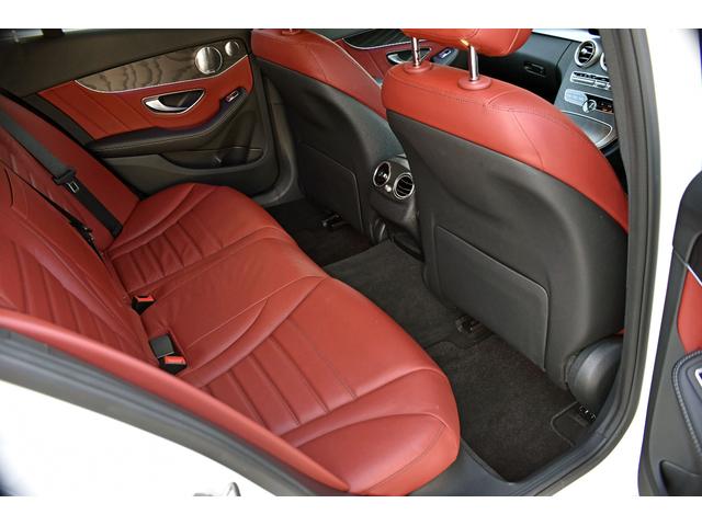 Cクラスステーションワゴン C220d ワゴンアバンギャルド AMGライン 後期モデル Goo保証1年付 レザーエクスクルーシブ 赤革 エアバランスPKG レーダーセーフティ ブルメスターサウンド HUD 純正ナビTV ETC Bluetooth パワーバックドア エアサス(27枚目)