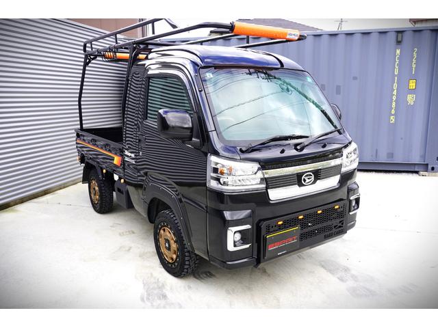 ハイゼットトラック ジャンボエクストラ　ハードカーゴワークキャリア・ＬＥＤスキッドグリル・マッドフラップ・カラープロテクター・ＸｔｒｅａｍＪ１４インチＡＷ・オープンカントリータイヤ・ガングリップステアリング・インテリアパネル（2枚目）