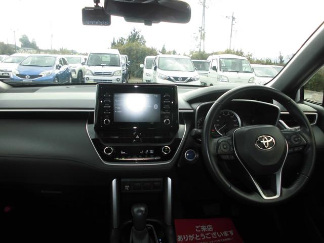 カローラクロス ハイブリッド G 純正ディスプレイオーディオ ブルートゥース バックカメラ 衝突被害軽減ブレーキ BSM レーダークルーズ LEDヘッドライト ETC 前後ドライブレコーダー(11枚目)