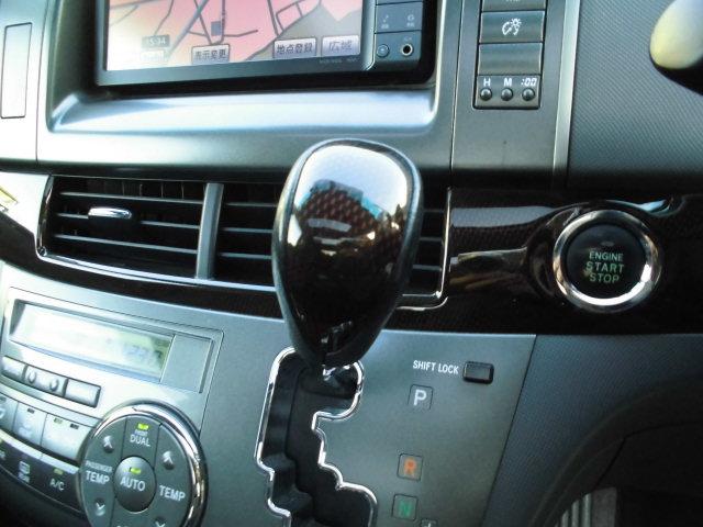 エスティマ アエラス　ツインムールーフ　モデリスタＦスポイラー　メッキグルル　後期純正１８インチアルミ　ナビ　フリップダウンモニター　Ｂカメラ　両側Ｐスライド　ウッドコンビハンドル＆シフトノブ　ハーフレザーシート　ドラレコ（21枚目）