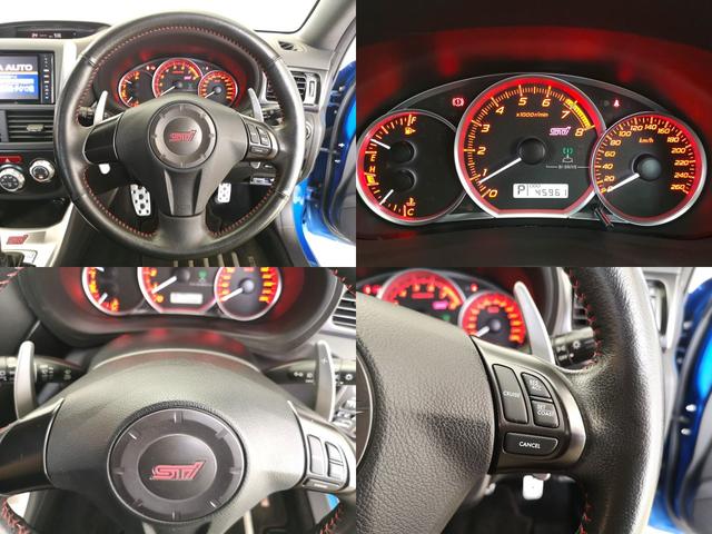 インプレッサ ＷＲＸ　ＳＴＩ　Ａライン　後期モデル　最終Ｅ型　ＷＲブルーマイカ　フルノーマル　禁煙　記録簿　Ｓｉドライブ　パドルシフト　電動シート　横滑防止　　純正ＳＤナビＴＶ　フロント＆バックカメラ　前後ドラレコ　２．０ＥＴＣ　３００馬力（15枚目）