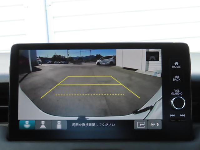 ヴェゼル ｅ：ＨＥＶＺ　９インチナビ前後ドラレコＥＴＣ２．０ブラインドスポットフルセグＢトゥースパワーテールシートヒータパドルシフトＬＥＤ延長５年保証対応　ＬＤＡ　衝突回避支援ブレーキ機能　パノラミックビューモニター　１オナ（16枚目）
