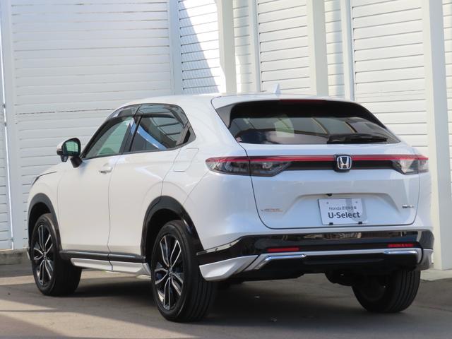 ヴェゼル ｅ：ＨＥＶＺ　９インチコネクトオプションエアロ前後ドラレコＥＴＣ２．０フルセグＢトゥース１オーナー禁煙Ｓヒーターパワーテールブラインドスポット２年保証延長５年保証対応　ＬＤＡ　衝突回避支援ブレーキ機能　１オナ　追従（2枚目）