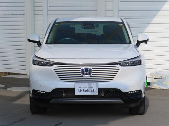 ヴェゼル e:HEVZ 9インチナビ前後ドラレコETC2.0フルセグ録音BトゥースブラインドスポットSヒーターパワーテール2年保証LED延長5年保証対応 LDA 衝突回避支援ブレーキ機能 パノラミックビューモニター 1オナ(16枚目)