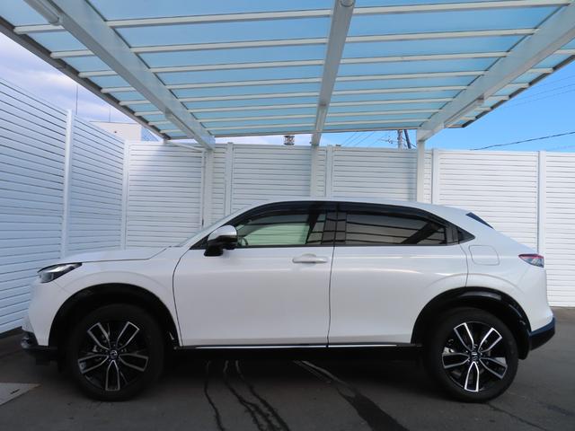 ヴェゼル e:HEVZ 9インチナビ前後ドラレコETC2.0フルセグ録音BトゥースブラインドスポットSヒーターパワーテール2年保証LED延長5年保証対応 LDA 衝突回避支援ブレーキ機能 パノラミックビューモニター 1オナ(18枚目)