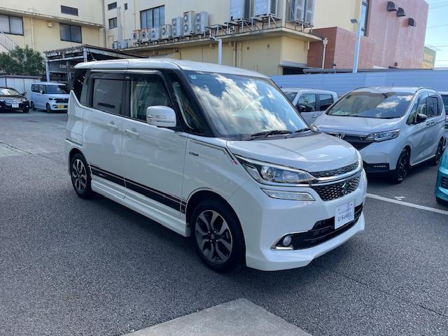 ソリオバンディット ハイブリッドＭＶ　電動スライドドア　禁煙車純ナビ　全周囲カメラ　デュアルカメラブレーキサポート　禁煙車　１年保証シートヒーターＬＥＤヘッド　ＥＴＣ　車線逸脱警報　アイスト　スマ－トキ－　ドライブレコーダ　Ｂモニ　ＡＣ（19枚目）