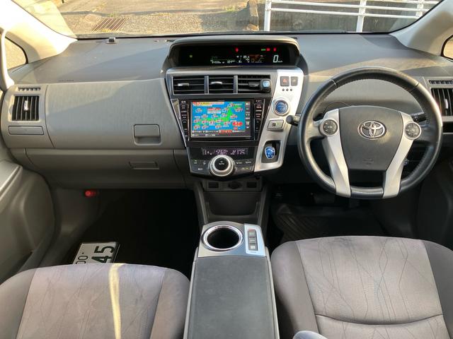 プリウスアルファ G アルパインBIGX8インチナビ バックカメラ Bluetooth フルセグTV ドライブレコーダー ETC スマートキー スペアキー LEDヘッドライト クルーズコントロール オートライト(14枚目)
