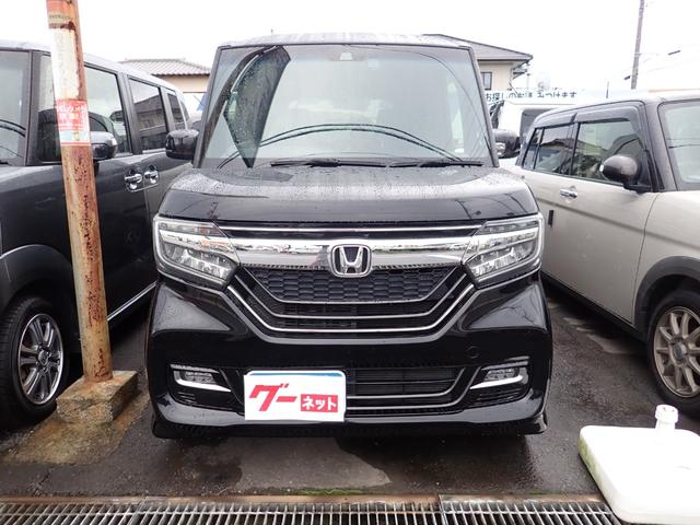 N-BOXカスタム G・Lホンダセンシング 非常ブレーキ はみ出し警告 横滑り防止 Pスタート Sキー2個 T追従型クルコン ドラレコ オートライト Aハイビーム ブルートゥース対応フルセグTVナビ キー連動自動開閉ミラー Bカメラ ETC付(2枚目)