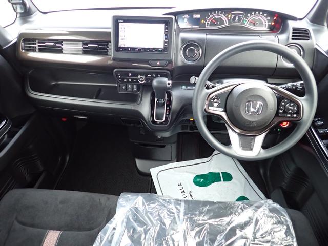 N-BOXカスタム G・Lホンダセンシング 非常ブレーキ はみ出し警告 横滑り防止 Pスタート Sキー2個 T追従型クルコン ドラレコ オートライト Aハイビーム ブルートゥース対応フルセグTVナビ キー連動自動開閉ミラー Bカメラ ETC付(12枚目)