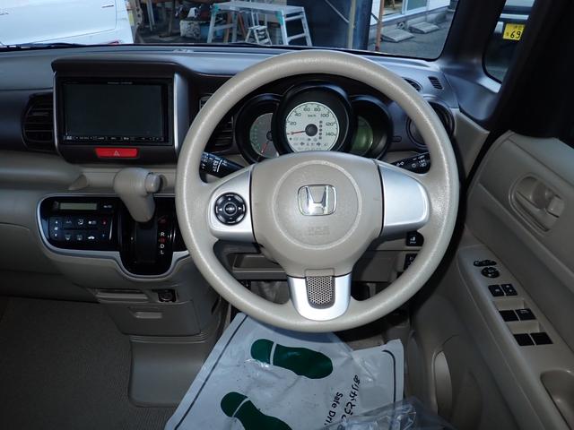 N-BOX G・Lパッケージ プッシュスタート スマートキー2個 横滑り防止機能 アイドリングストップ 左電動スライドドア ステアリングリモコン 前後ドライブレコーダー ナビ 社外新品LEDヘッドライト ライトレベライザー付(16枚目)