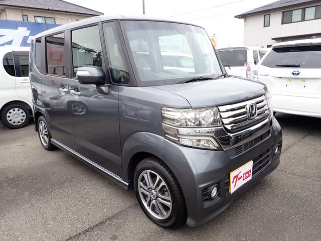 Ｎ－ＢＯＸ＋カスタム Ｇ・ターボＡパッケージ　フルエアロ　ＣＴＢＡ　Ｐスタート　Ｓキー２個　横滑り防止機能　ナビＴＶ　左右電動スライドドア　ＨＩＤライト　クルーズコントロール　オートライト　バックカメラ　キー連動自動開閉ドアミラー　ＥＴＣ付（6枚目）