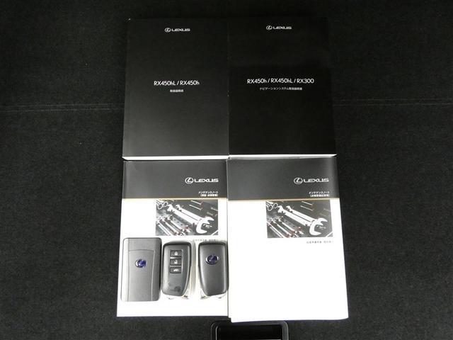 ＲＸ ＲＸ４５０ｈ　バージョンＬ　衝突軽減システム　１００ＶＡＣ電源　Ｂモニ　アルミ　地デジ　寒冷地仕様　整備記録簿　オートエアコン　ナビ＆ＴＶ　ワンオーナ　ＬＥＤ　電動シート　オートクルーズ　キーレス　ミュージックプレイヤー接続可（33枚目）