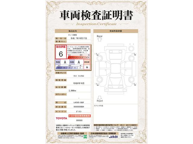 車両状態評価書