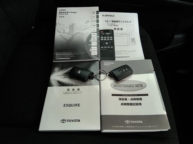 スマートキーと車載書類です。