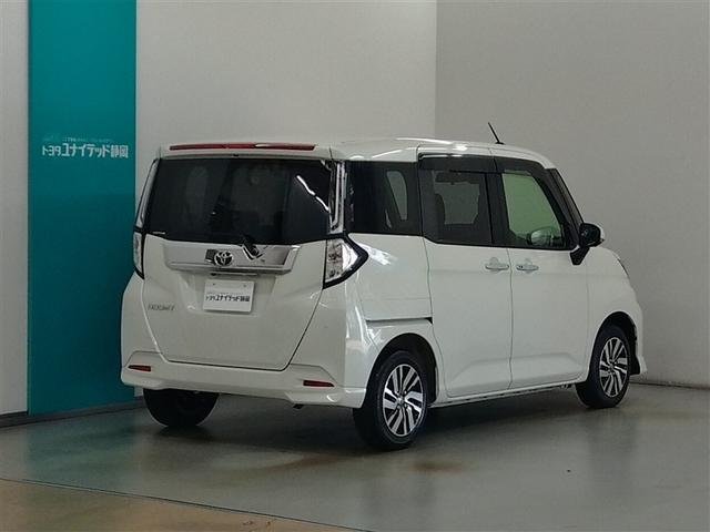 ルーミー カスタムG ワンオーナー 衝突被害軽減システム 横滑り防止機能 ABS エアバッグ オートクルーズコントロール 盗難防止装置 アイドリングストップ バックカメラ ETC ドラレコ ミュージックプレイヤー接続可(2枚目)