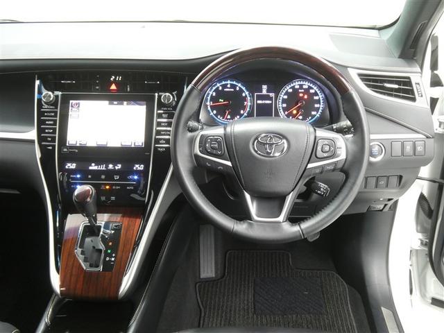 ハリアー プレミアム　プリクラッシュセーフティー　フルセグメモリーナビ　ＬＥＤヘッドライト　リアスポイラー　バックモニター　ＥＴＣ　スマートキー　純正アルミホイール　ＣＤ／ＤＶＤ再生付き　パワーシート　シート素材モケット（4枚目）