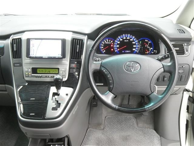 アルファードＶ ＭＳ　プラチナセレクション　両側電動スライドドア　フルセグＨＤＤナビ　ＣＤ／ＤＶＤ再生付き　ＨＩＤヘッドライト　バックモニター　ＥＴＣ　キーレスエントリー　リアスポイラー　純正アルミホイール　３列シート　フルフラット（5枚目）