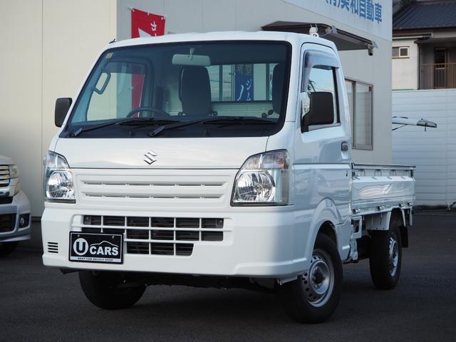 キャリイトラック ＫＣエアコン・パワステ　２ＷＤ　５ＭＴ　ドアバイザー　フロアマット　荷台マット　アッパーメンバーガード　アングルポストプロテクター　走行１．３万ｋｍ　タイヤ４本新品交換　車検整備付　保証付き　グー故障診断済（7枚目）