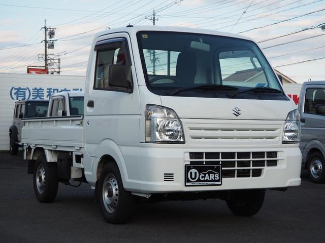 キャリイトラック ＫＣエアコン・パワステ　２ＷＤ　５ＭＴ　ドアバイザー　フロアマット　荷台マット　アッパーメンバーガード　アングルポストプロテクター　走行１．３万ｋｍ　タイヤ４本新品交換　車検整備付　保証付き　グー故障診断済（9枚目）