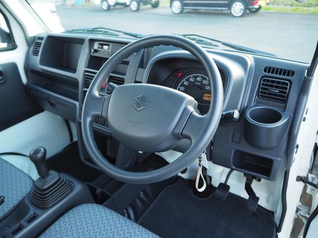 キャリイトラック ＫＣエアコン・パワステ　２ＷＤ　５ＭＴ　ドアバイザー　フロアマット　荷台マット　アッパーメンバーガード　アングルポストプロテクター　走行１．３万ｋｍ　タイヤ４本新品交換　車検整備付　保証付き　グー故障診断済（42枚目）