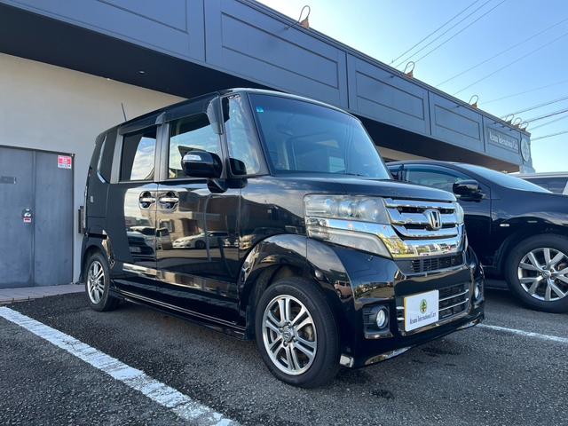 N-BOXカスタム G・Lパッケージ 1オーナー 禁煙車 ナビ&バックカメラ&ETC 左側オートスライドドア LEDヘッドライト 14インチ純正オイル(2枚目)