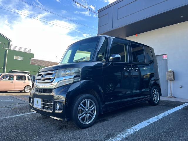 N-BOXカスタム G・Lパッケージ 1オーナー 禁煙車 ナビ&バックカメラ&ETC 左側オートスライドドア LEDヘッドライト 14インチ純正オイル(3枚目)