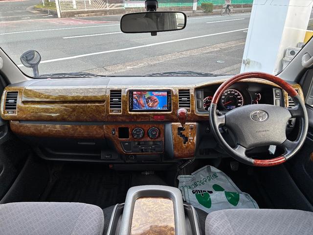 ハイエースバン ロングスーパーGL キーレス 純正ナビ TV バックカメラ ETC AC100V 両側スライドドア 社外15インチAW(20枚目)