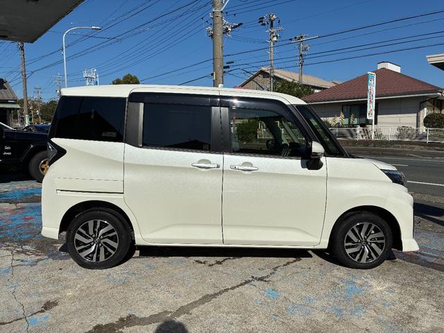 ルーミー カスタムＧ　スマートキー　プッシュスタート　純正ナビ　ＴＶ　バックカメラ　アラウンドビューモニター　ステアリングスイッチ　クルコン　ドラレコ　両側パワースライドドア　スマートアシスト　純正１４インチＡＷ（8枚目）