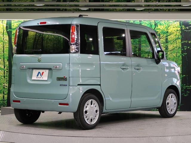 ハイブリッドG 禁煙車 スズキセーフティーサポート クリアランスソナー 車線逸脱警報 スマートキー オートエアコン オートライト アイボリーインパネ リアシートスライド ヘッドライトレベライザー(22枚目)