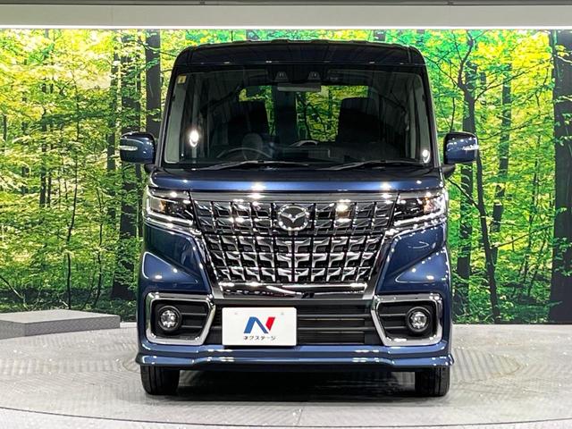 フレアワゴンカスタムスタイル ハイブリッドＸＧ　禁煙車　後期型　デュアルカメラブレーキ　純正ナビ　バックカメラ　電動スライドドア　車線逸脱警報　オートエアコン　コーナーセンサー　シートヒーター　レーダークルーズコント路ＬＥＤライト（14枚目）