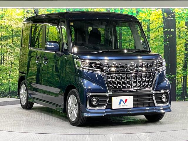 フレアワゴンカスタムスタイル ハイブリッドＸＧ　禁煙車　後期型　デュアルカメラブレーキ　純正ナビ　バックカメラ　電動スライドドア　車線逸脱警報　オートエアコン　コーナーセンサー　シートヒーター　レーダークルーズコント路ＬＥＤライト（16枚目）