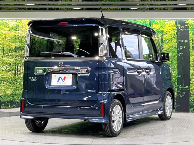 フレアワゴンカスタムスタイル ハイブリッドＸＧ　禁煙車　後期型　デュアルカメラブレーキ　純正ナビ　バックカメラ　電動スライドドア　車線逸脱警報　オートエアコン　コーナーセンサー　シートヒーター　レーダークルーズコント路ＬＥＤライト（17枚目）