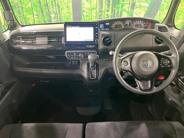 Ｎ－ＢＯＸカスタム Ｌ　禁煙車　後期型　ホンダセンシング　純正８型ナビ　バックカメラ　電動スライドドア　レーンアシスト　前席シートヒーター　コーナーセンサー　ＬＥＤライト　オートライト　オートエアコン　ＥＴＣ　後席シェード（2枚目）