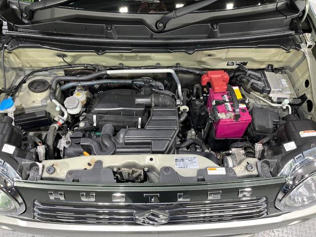 ハスラー JスタイルII 禁煙車 2トーンカラー メモリーナビ Bluetooth再生 シートヒーター 車線逸脱警報 ETC HIDライト オートライト オートエアコン 純正15インチアルミホイール ETC スマートキー(18枚目)