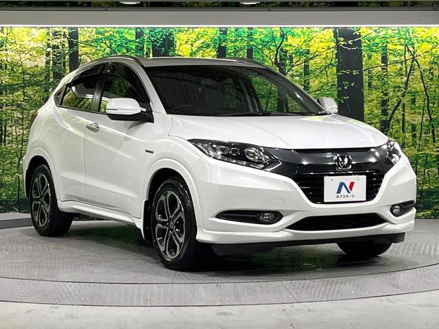 ヴェゼル ハイブリッドZ 禁煙車 衝突軽減装置 純正ナビ バックカメラ 前席シートヒーター パドルシフト ETC 電動パーキングブレーキ LEDライト オートライト オートエアコン シートリフター スマートキー 純正17AW(16枚目)