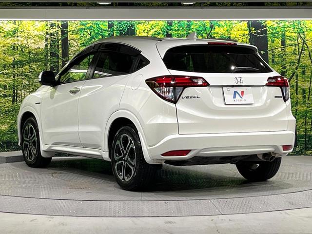 ヴェゼル ハイブリッドZ 禁煙車 衝突軽減装置 純正ナビ バックカメラ 前席シートヒーター パドルシフト ETC 電動パーキングブレーキ LEDライト オートライト オートエアコン シートリフター スマートキー 純正17AW(35枚目)