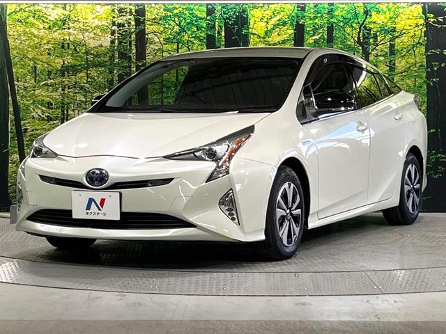 プリウス Sセーフティプラス 禁煙車 衝突軽減装置 純正9型ナビ バックカメラ レーダークルーズ ETC LEDヘッド&フォグ オートハイビーム オートエアコン クリアランスソナー ステアリングスイッチ 車線逸脱警報(44枚目)
