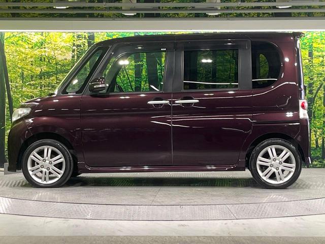 タント カスタムRS ターボ 電動スライドドア 純正SDナビ 禁煙車 スマートキー HIDヘッド ETC オートエアコン 純正15インチアルミ Bluetooth CD DVD再生 フルセグ 革巻きステアリング(25枚目)