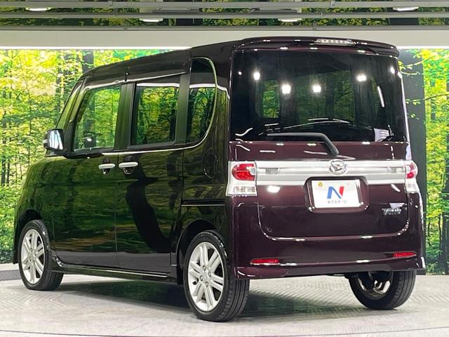 タント カスタムRS ターボ 電動スライドドア 純正SDナビ 禁煙車 スマートキー HIDヘッド ETC オートエアコン 純正15インチアルミ Bluetooth CD DVD再生 フルセグ 革巻きステアリング(26枚目)