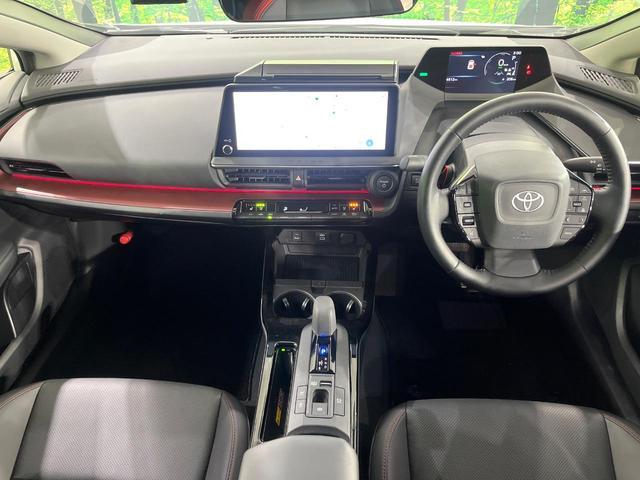 プリウス Ｚ　禁煙車　セーフティセンス　純正１２．３型ナビ　全周囲カメラ　シートエアコン　ブラインドスポットモニター　パークアシスト　ＡＣ１００Ｖ電源　パワーシート　電動リアゲート　オートハイビーム　ＬＥＤライト（2枚目）