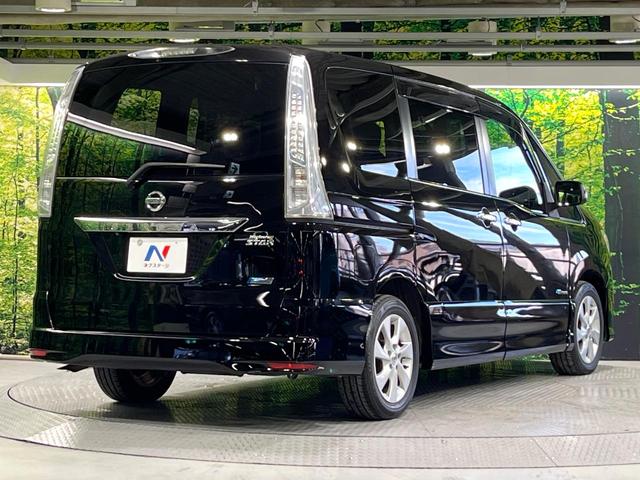 セレナ ハイウェイスター S-ハイブリッド 禁煙車 純正ナビ バックカメラ フリップダウンモニター 両側電動スライド リアオートエアコン ETC スマートキー クルーズコントロール 横滑り防止装置 純正アルミホイール アイドリングストップ(17枚目)